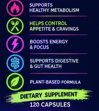 Berberine Burn benefits: supports healthy metabolism, appetite and cravings, energy and focus, and digestive and gut health